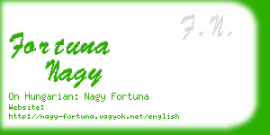 fortuna nagy business card